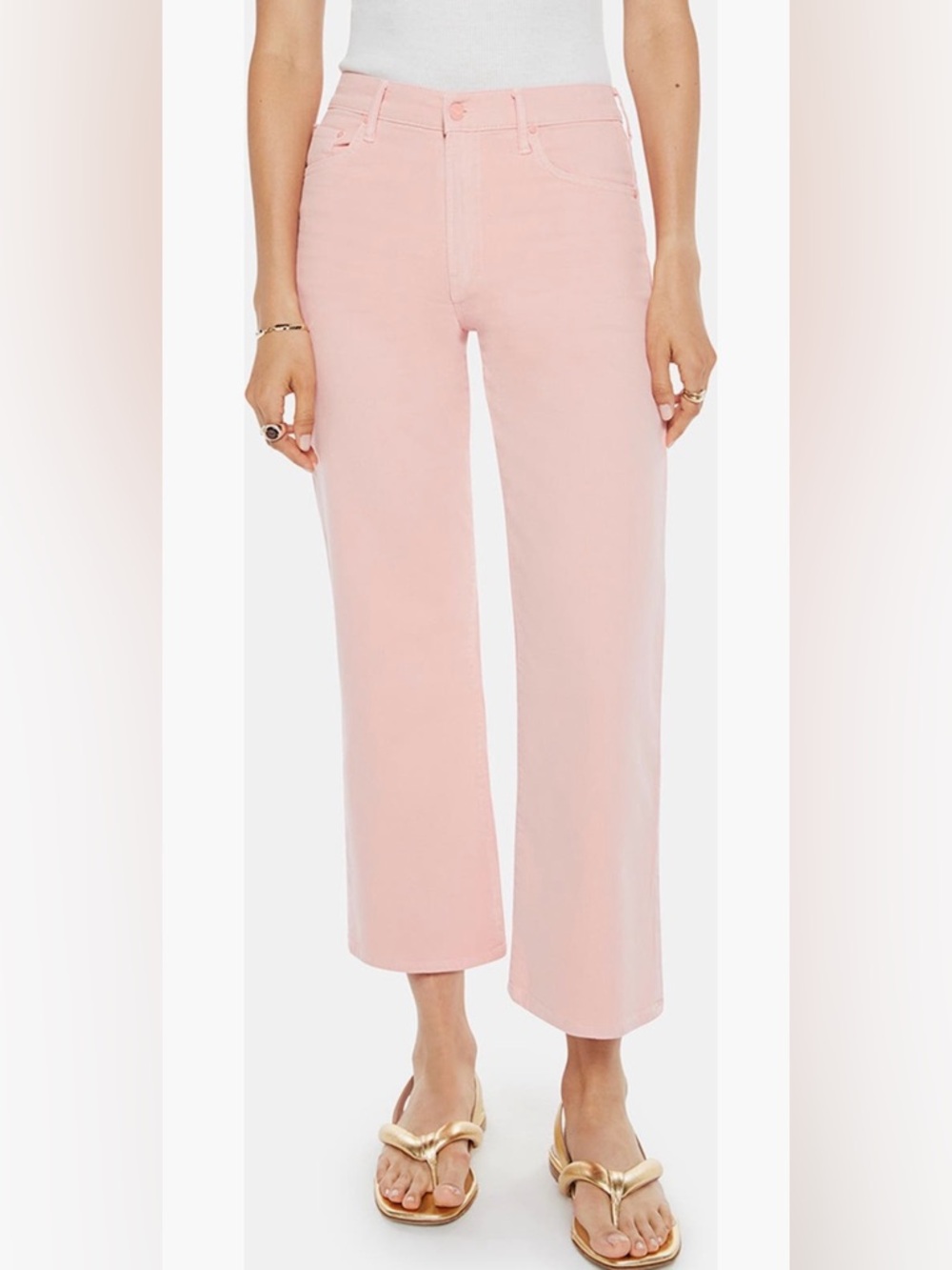 MOTHER - THE MAVEN High Waist Ankle Wide Leg Jeans - size 25 - NWT